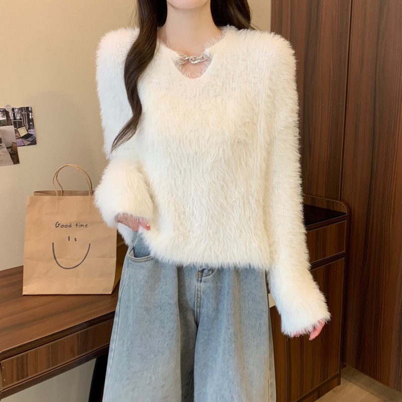 All-match chain Korean style sweater