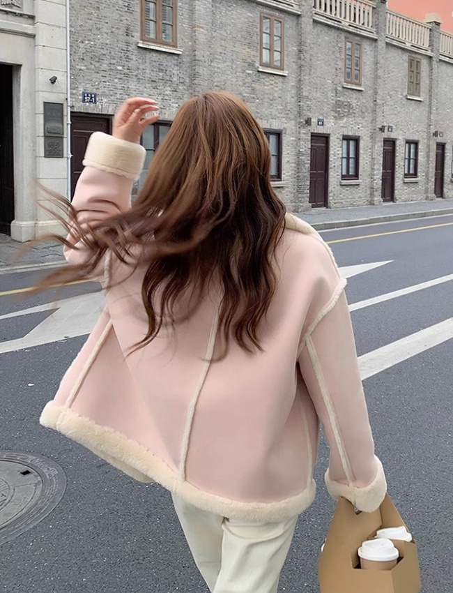 Chanelstyle Korean style winter locomotive coat for women