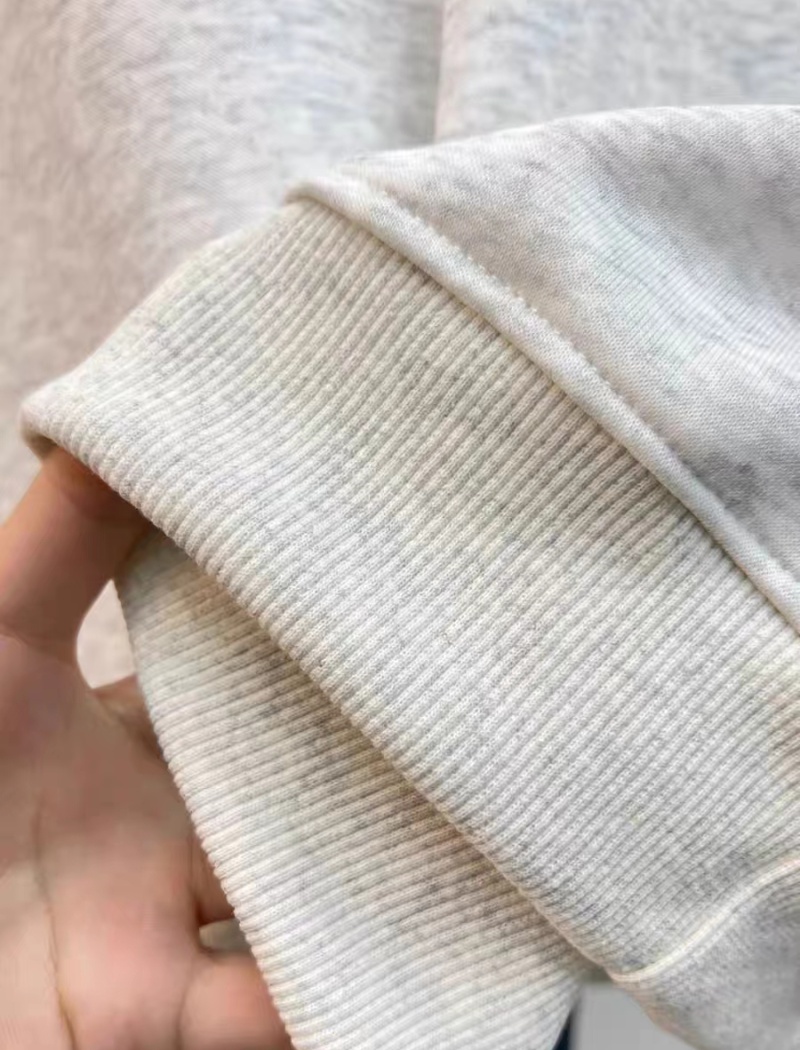 Milk silk simple tops printing thin hoodie for women