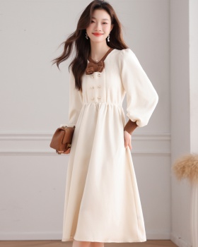 Small fellow dress exceed knee long dress for women
