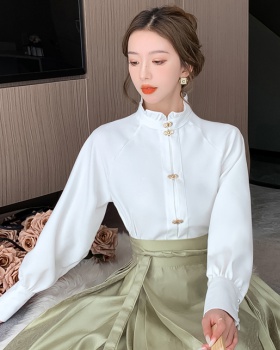 Chinese style tops small fellow shirt for women