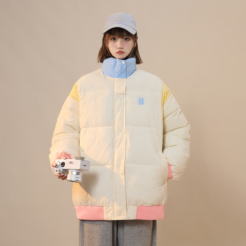 Korean style down coat bread clothing for women