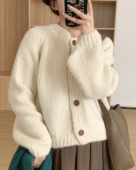 Knitted outside the ride cardigan niche sweater for women