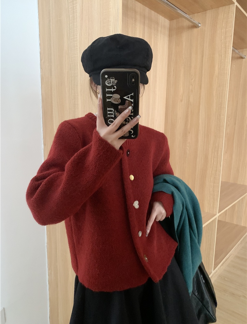 Knitted chanelstyle sweater lady cardigan
