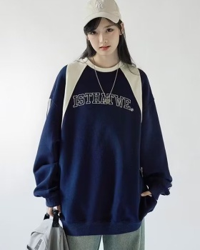 Casual embroidery bottoming shirt autumn hoodie for women