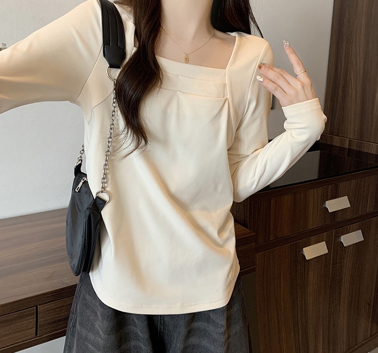 Thick fat all-match T-shirt thermal winter bottoming shirt