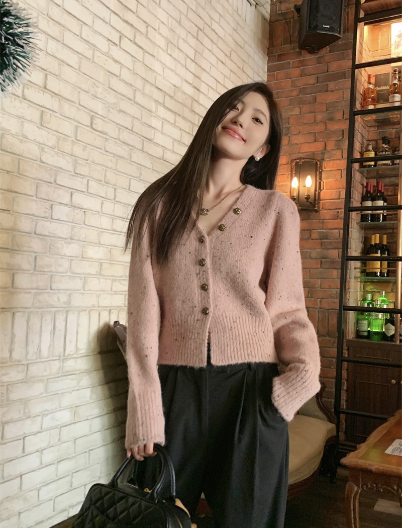 Chanelstyle slim coat thick cardigan for women