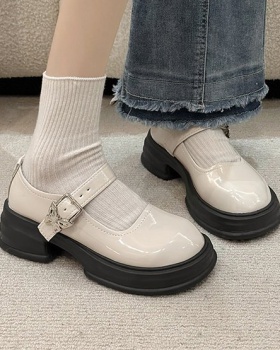 Small British style shoes spring and autumn leather shoes