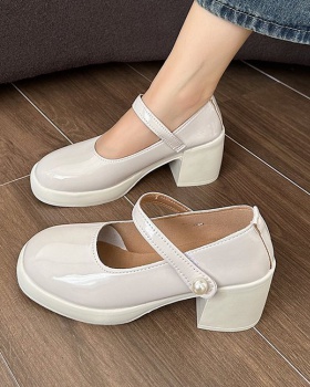Low high-heeled shoes thick shoes for women