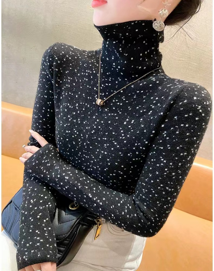 Western style sweater winter bottoming shirt for women