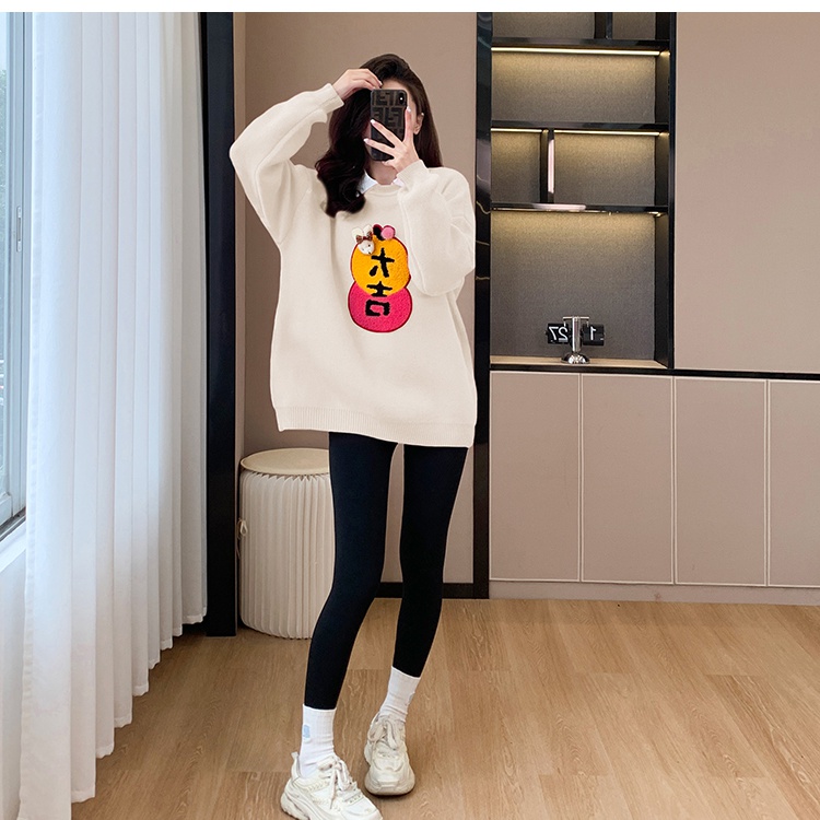 Thick loose sweater lovely show young couple clothes