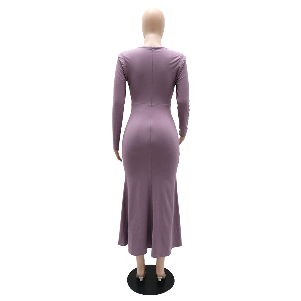 Mermaid pure simple all-match dress for women