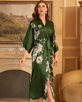 Frenum jade spring and summer bathrobes for women