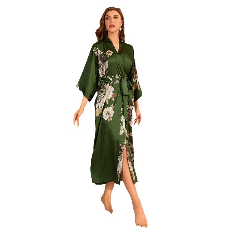 Frenum jade spring and summer bathrobes for women