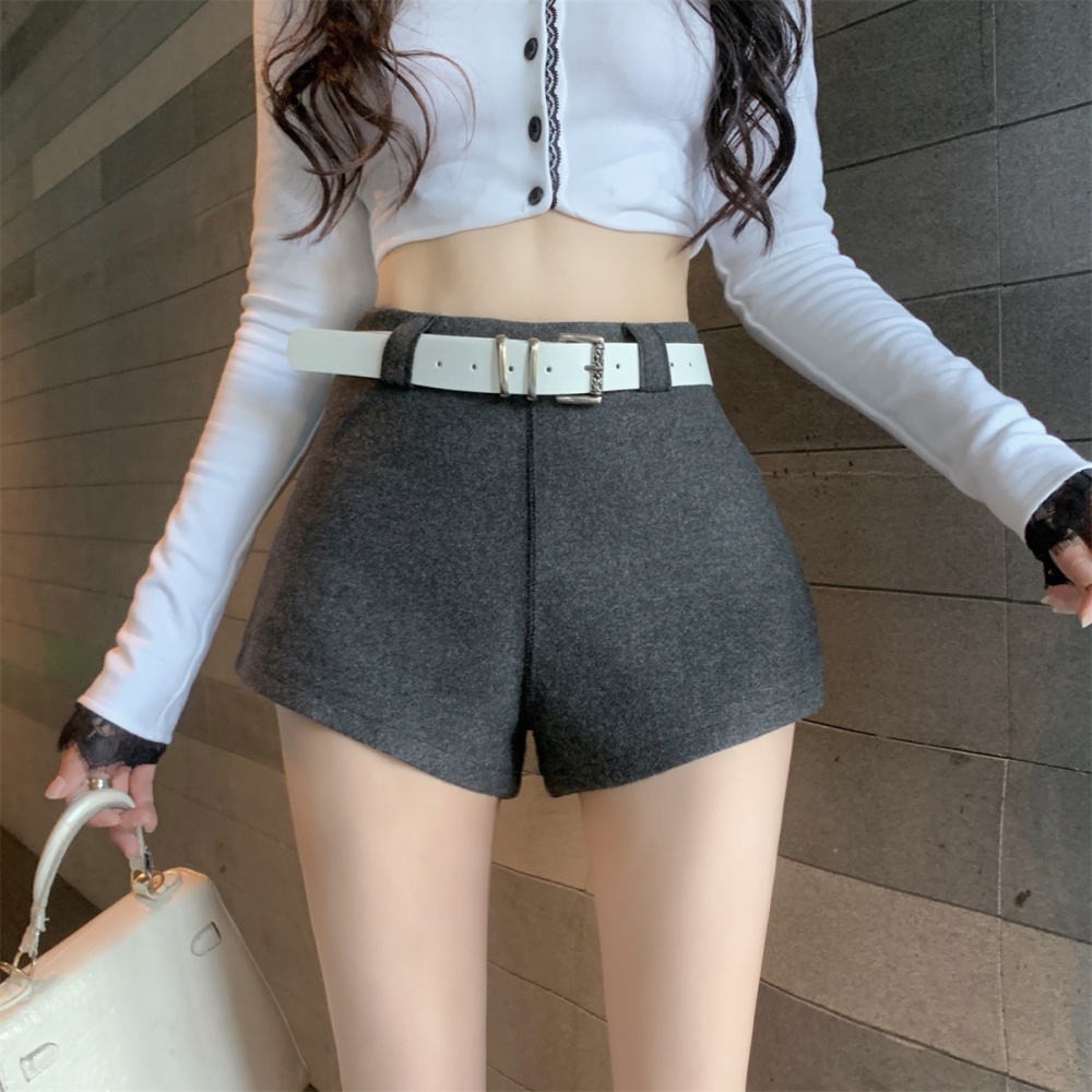 Winter shorts mixed colors boots pants for women