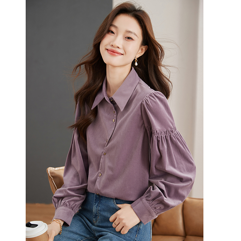 Long sleeve spring Korean style all-match shirt