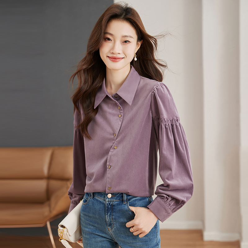 Long sleeve spring Korean style all-match shirt