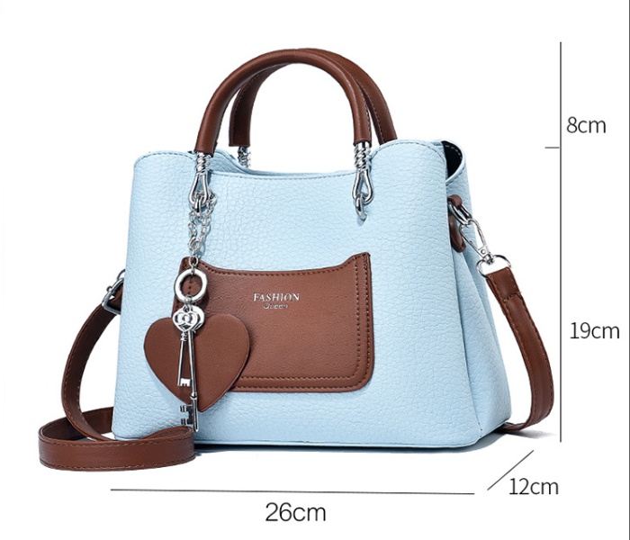 Fashion mixed colors messenger commuting handbag for women
