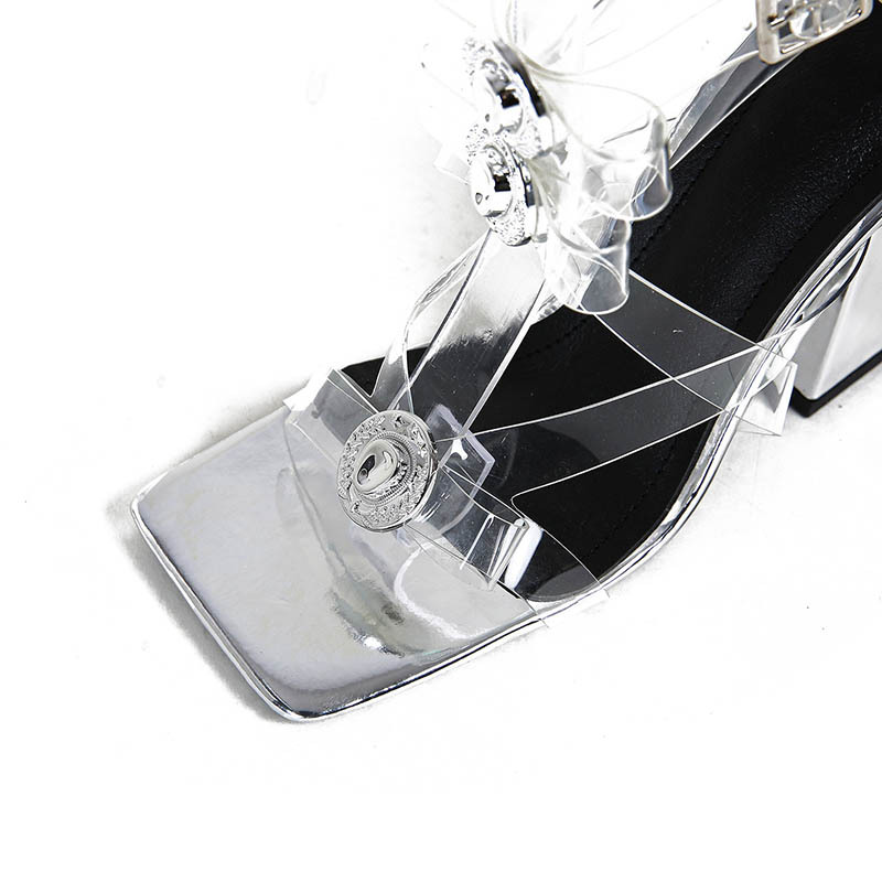 High-heeled bow decoration catwalk sandals for women