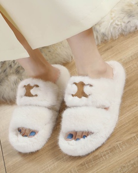 Thick crust autumn and winter slippers for women