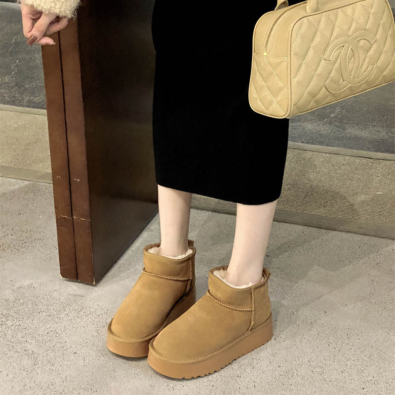 Fashion thick crust platform heighten women's boots