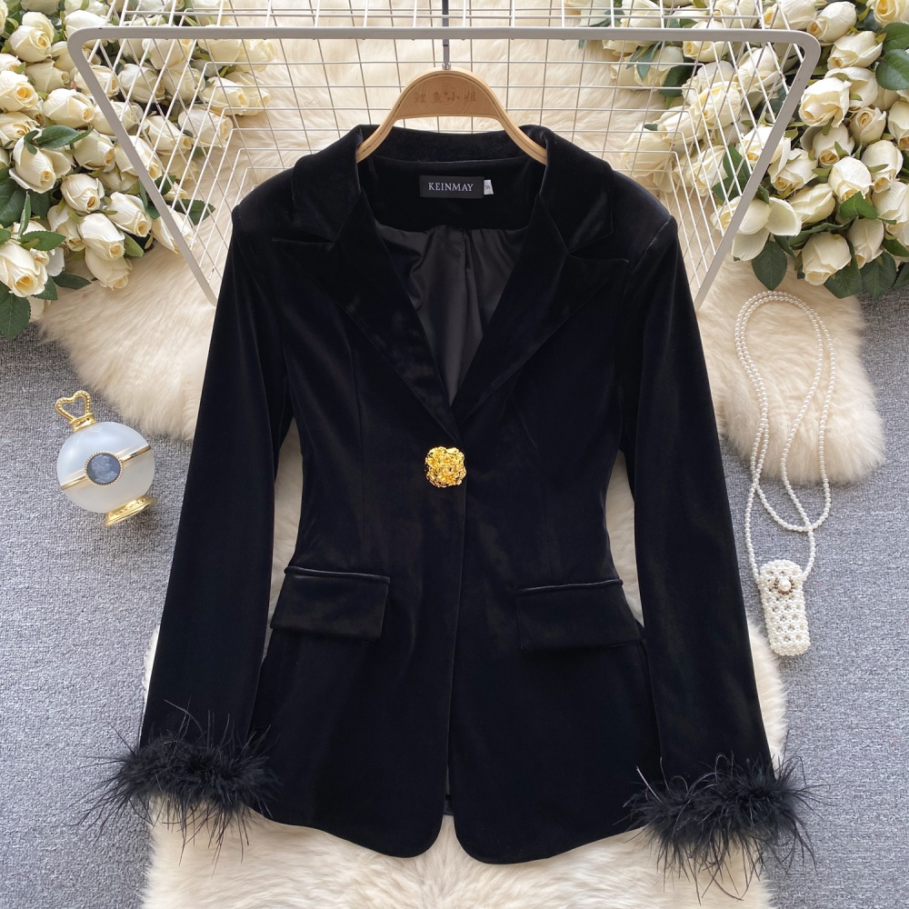 Autumn and winter long sleeve tops temperament business suit