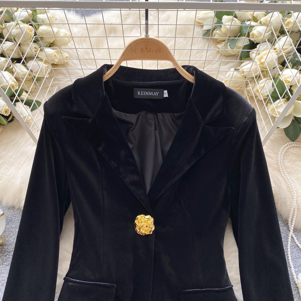 Autumn and winter long sleeve tops temperament business suit