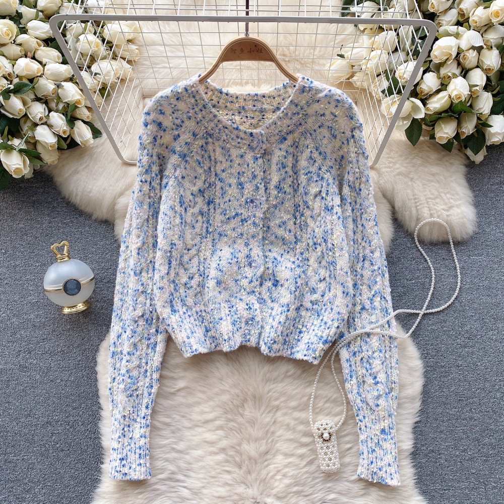 Knitted Western style tops niche sweater for women