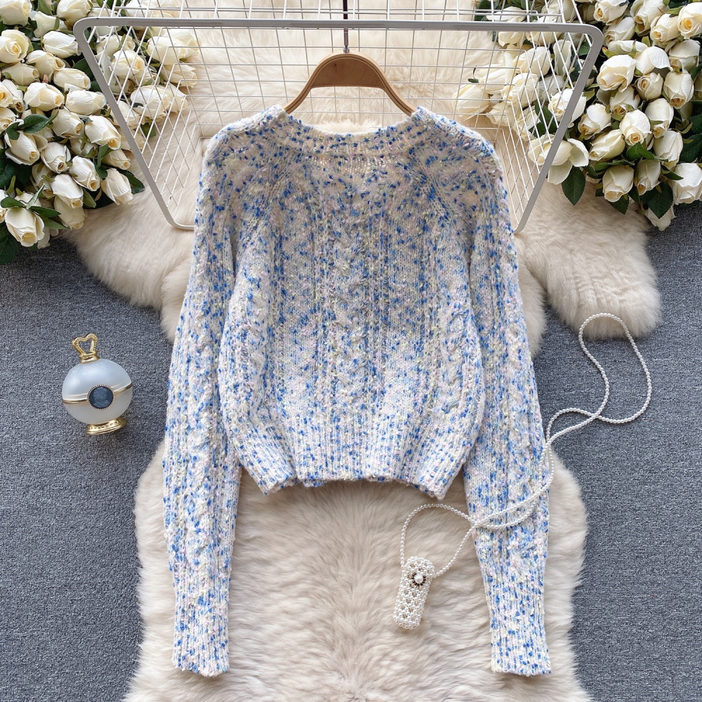 Knitted Western style tops niche sweater for women