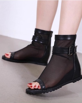 Mesh autumn sandals rome open toe summer boots for women