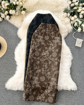 Package hip all-match high waist retro autumn and winter skirt