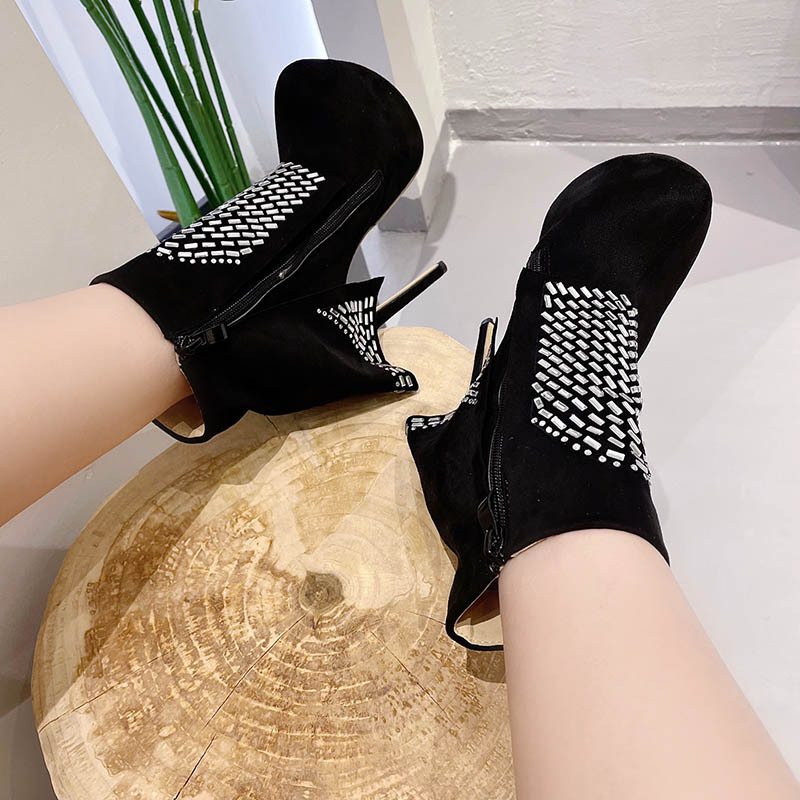 Autumn and winter short boots luxurious platform for women