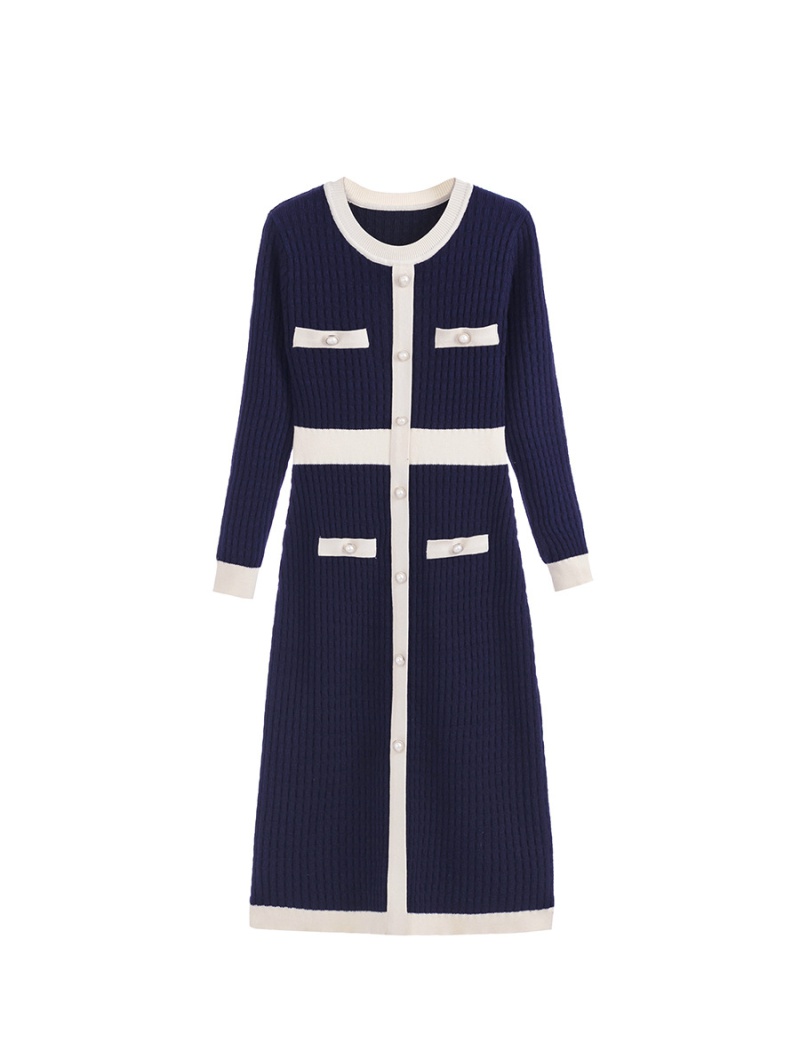 France style autumn sweater chanelstyle dress for women