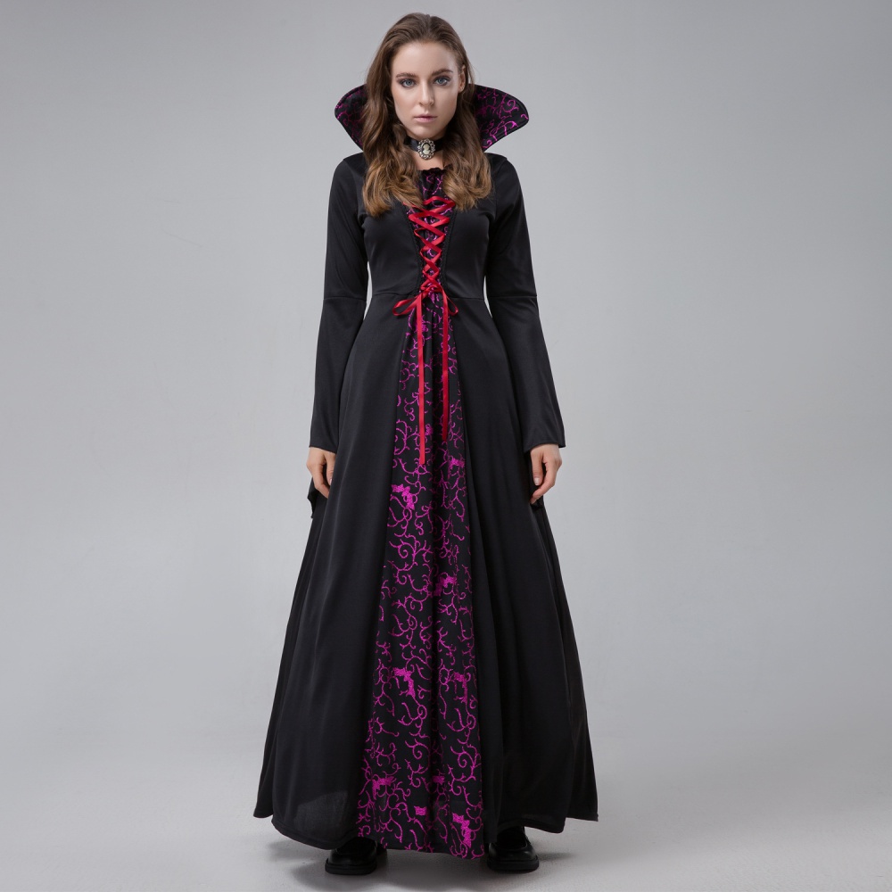 Vampire halloween role-play witch long dress