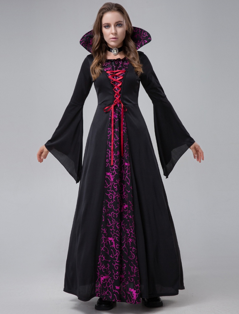 Vampire halloween role-play witch long dress