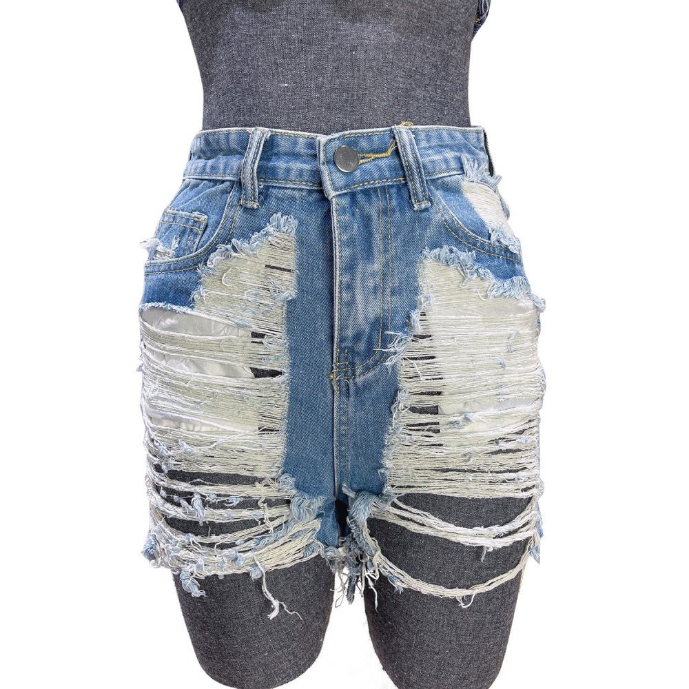 European style Casual jeans holes summer short jeans