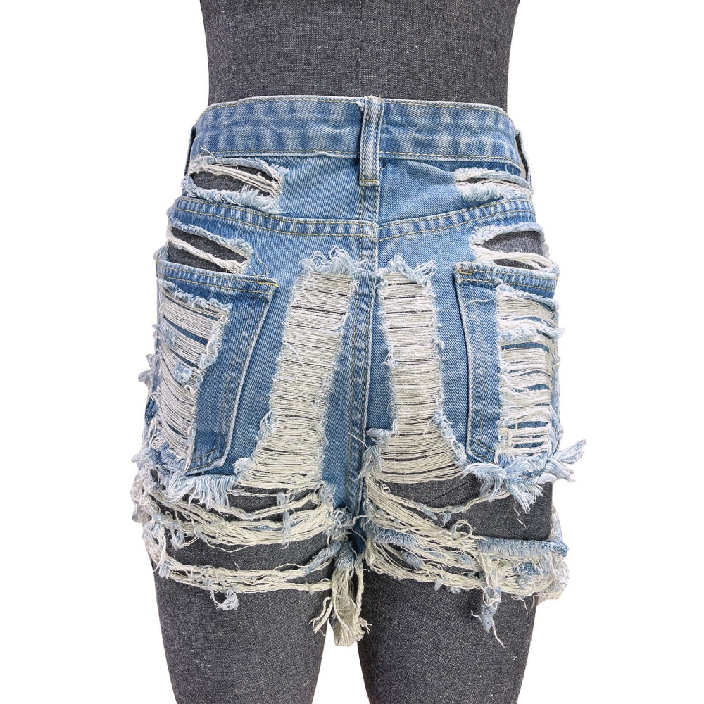European style Casual jeans holes summer short jeans