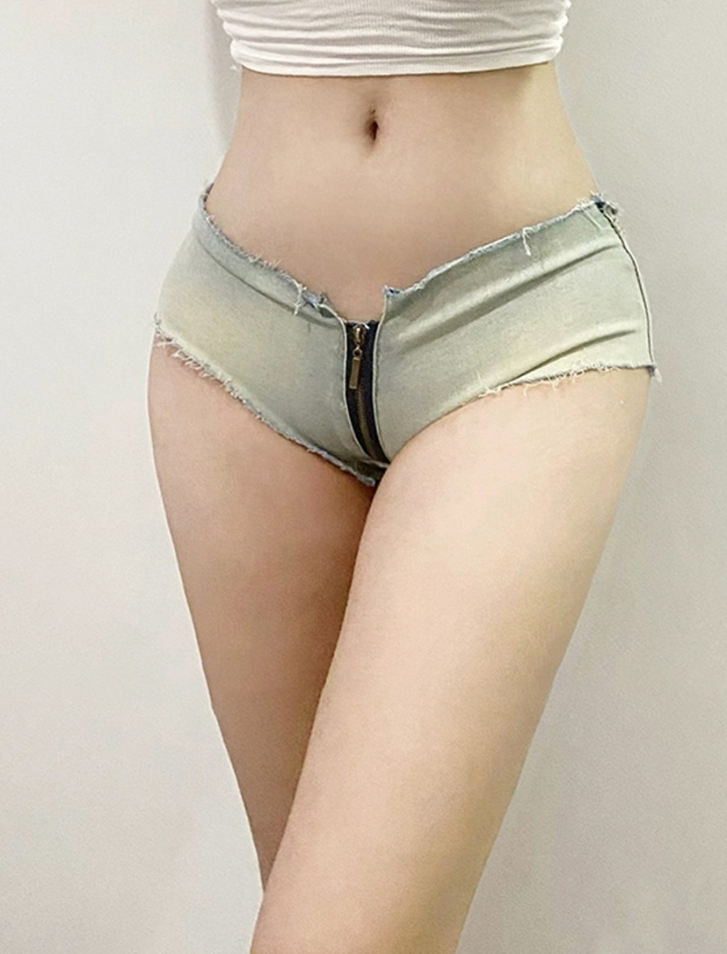 Large yard jeans high elastic short jeans for women