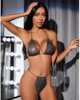 Sequins European style separate swimwear a set for women