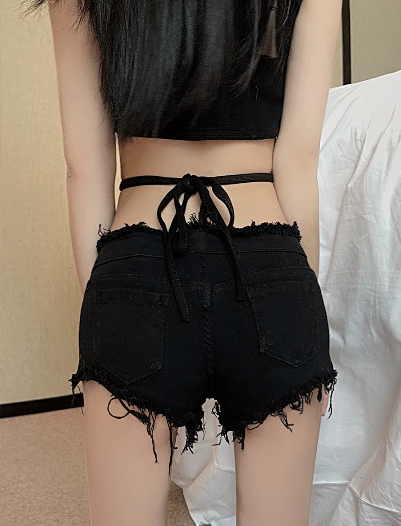 Fashion sexy jeans holes European style short jeans for women