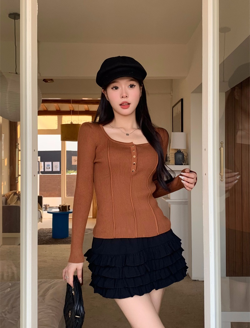 France style sweater autumn and winter tops for women