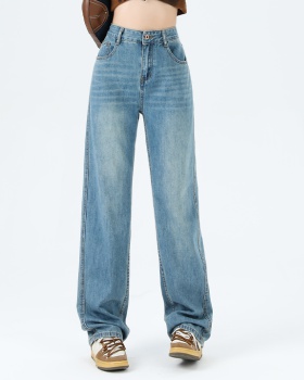 Drape slim long pants loose all-match jeans