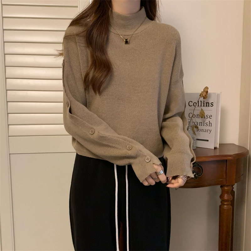 Casual autumn and winter loose Korean style sweater for women