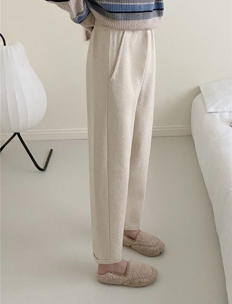 Knitted pants autumn and winter pencil pants for women