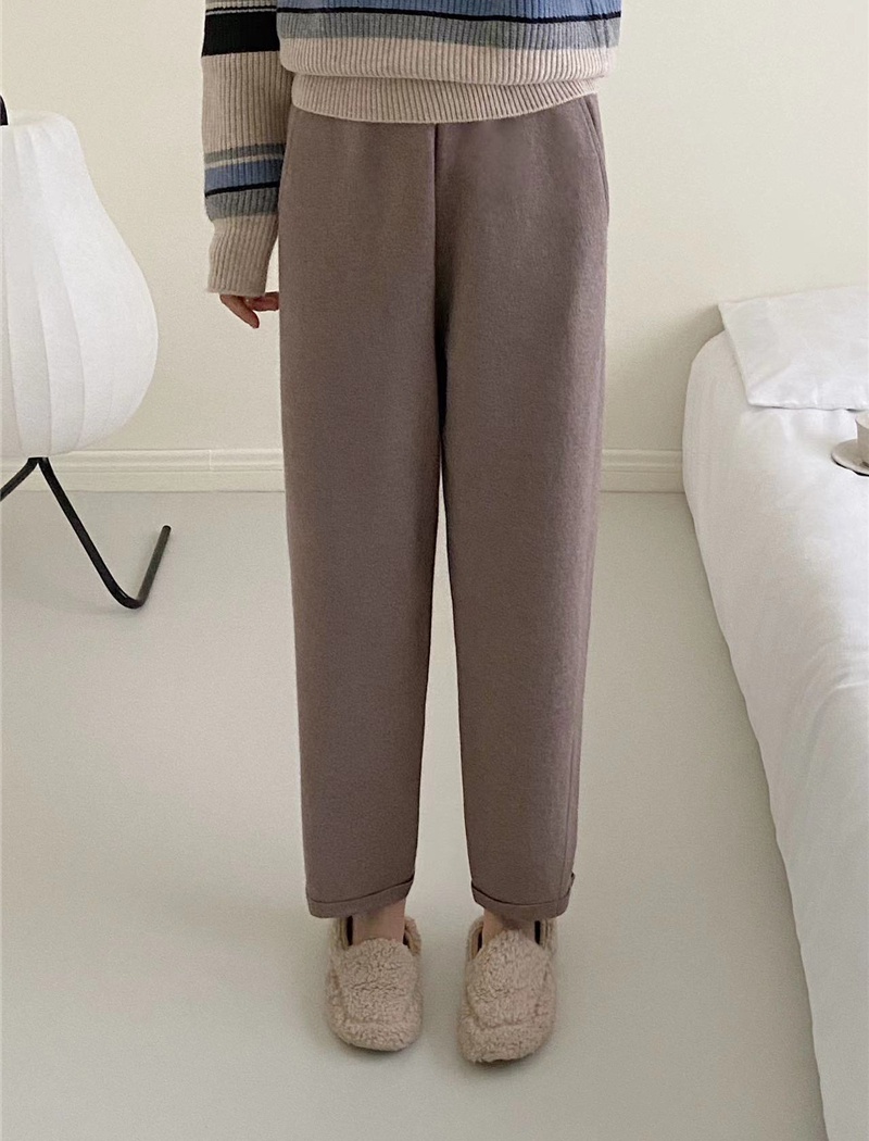 Knitted pants autumn and winter pencil pants for women