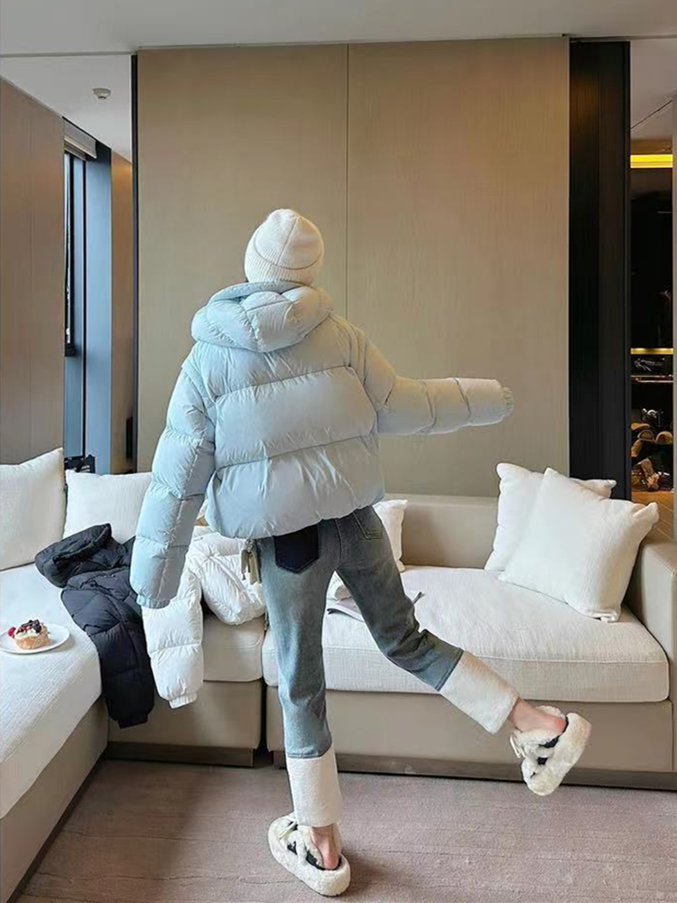 All-match wear removable autumn and winter down coat for women
