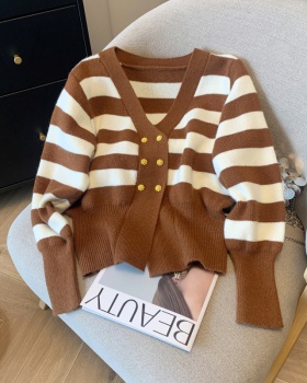 Refinement knitted cardigan spring elegant sweater for women