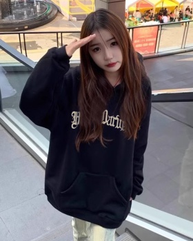 Hooded complex autumn and winter cotton hoodie for women