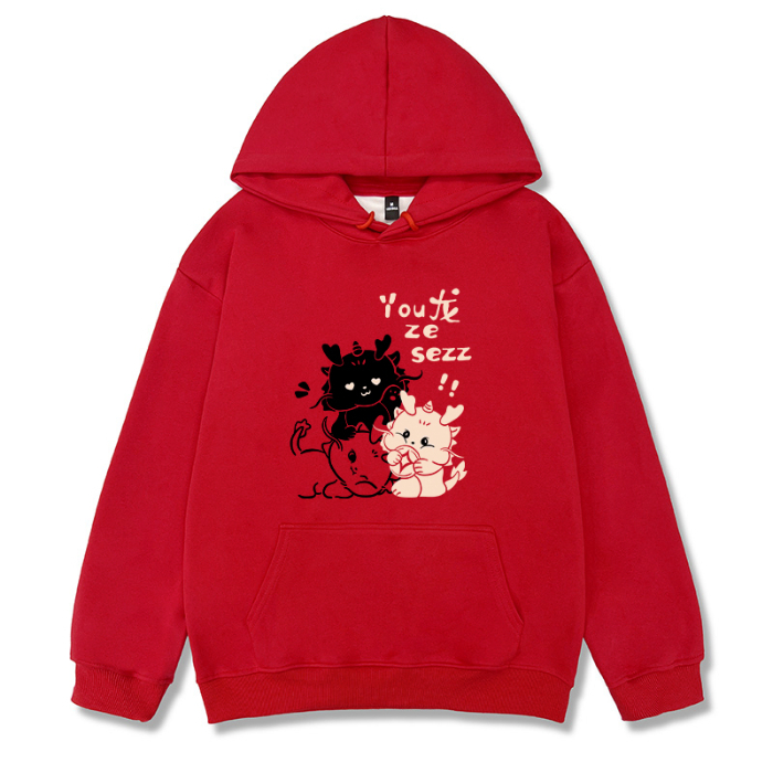 Hooded autumn and winter cotton complex hoodie for women