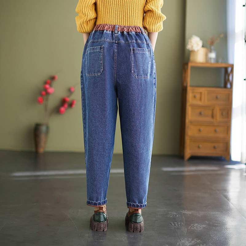 Large yard spring jeans legs harem pants for women